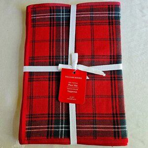 4 NWT New Williams-Sonoma Classic Tartan Plaid Placemats